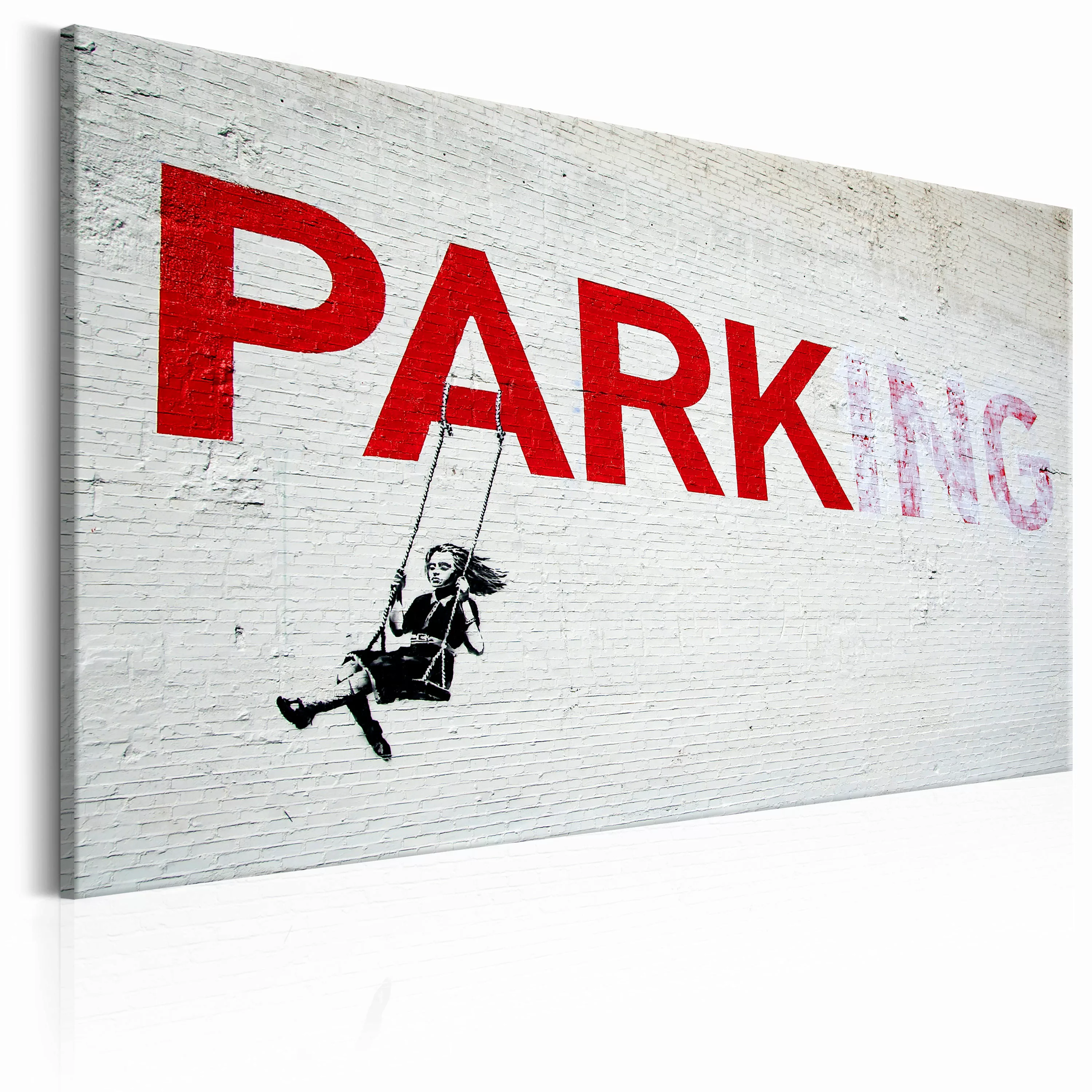 Wandbild - Parking Girl Swing By Banksy günstig online kaufen