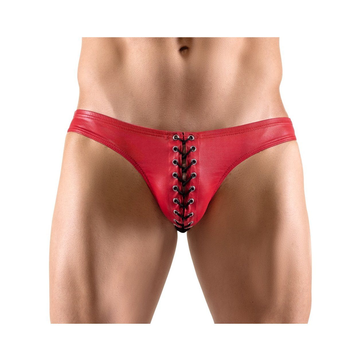 Svenjoyment Slip Herren-Slip Glanzlook mit Schnürung günstig online kaufen