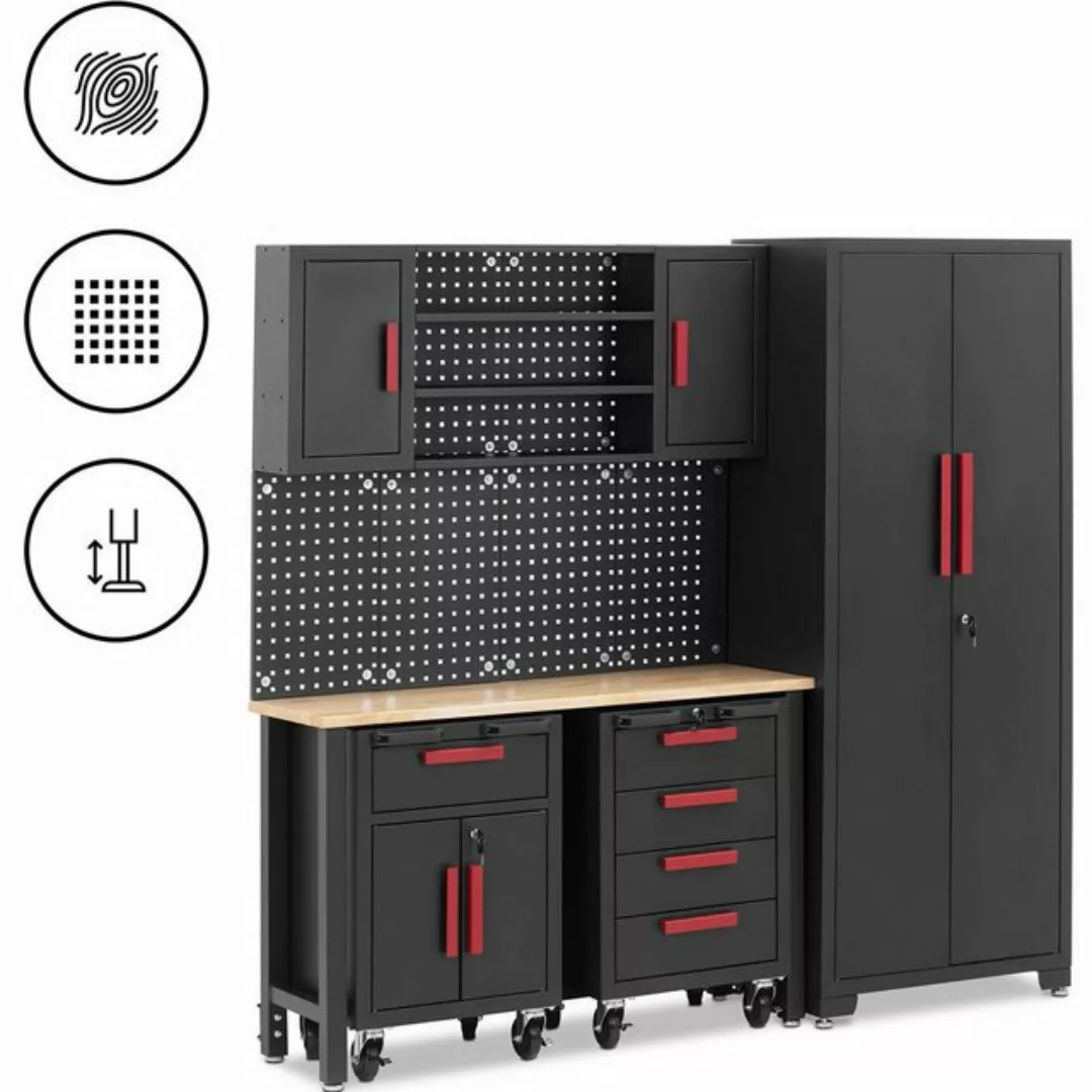 MSW Werkzeugschrank Werkstattschrank modular 132x43x2,5 cm Platte 2 Rollcon günstig online kaufen