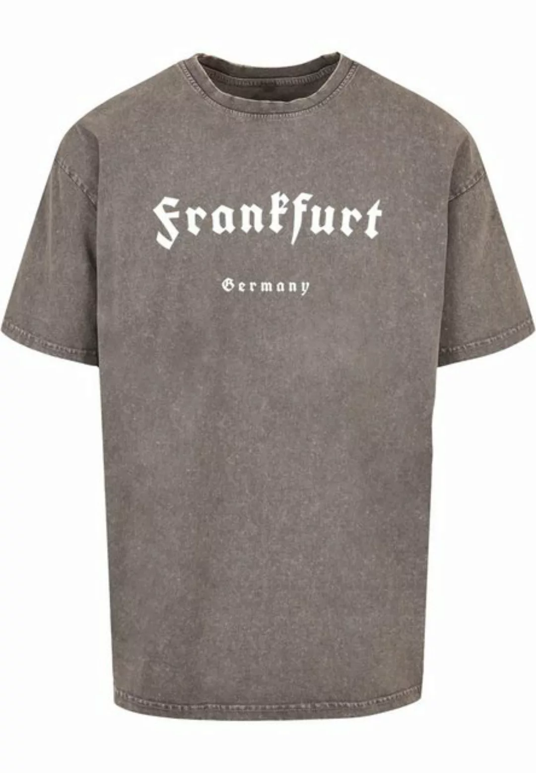 Merchcode T-Shirt Merchcode Herren Frankfurt X Acid Washed Heavy Oversize T günstig online kaufen