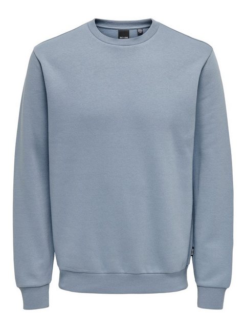 ONLY & SONS Sweatshirt Basic Sweatshirt Langarm Pullover ohne Kapuze ONSCER günstig online kaufen