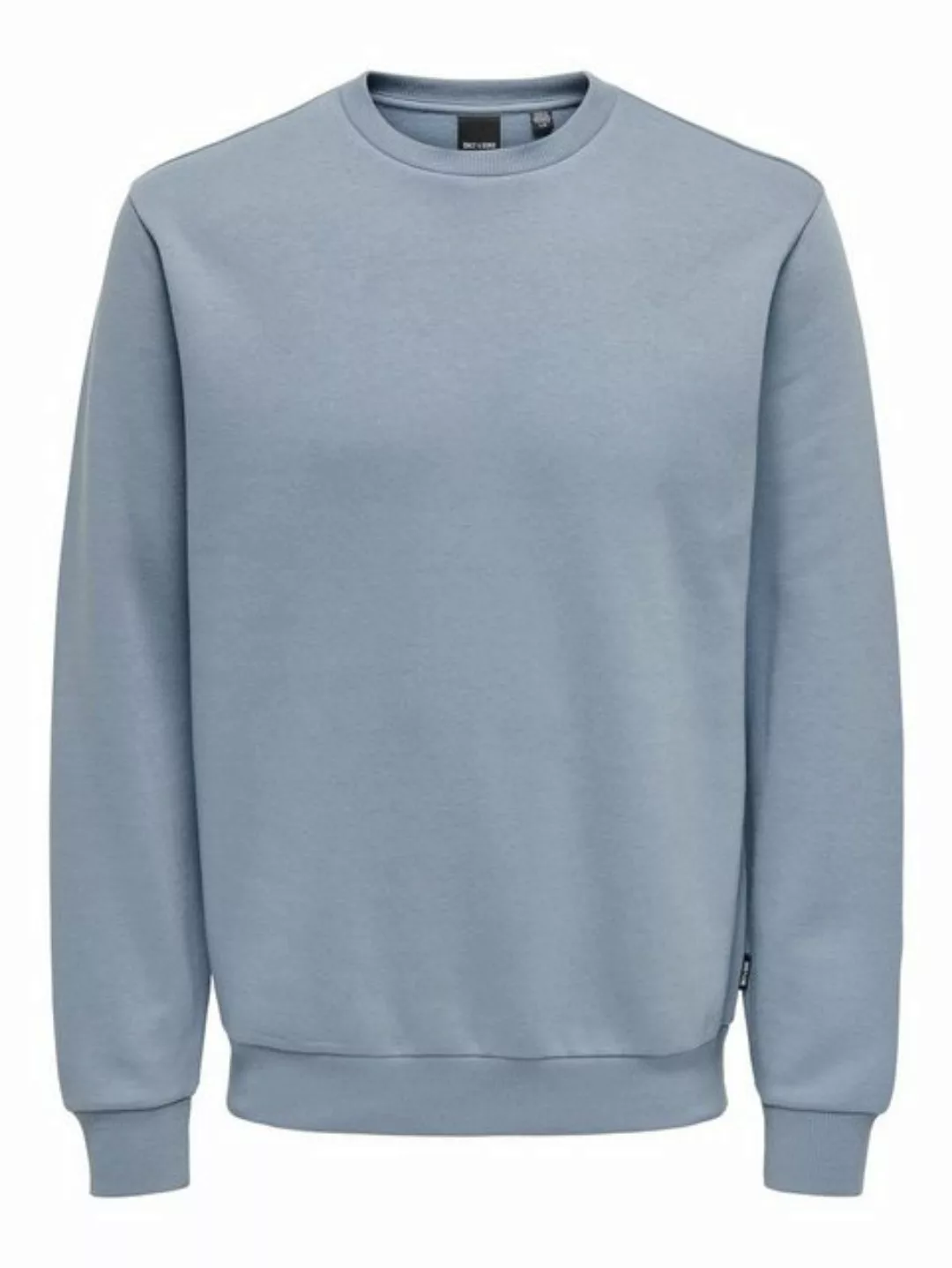 ONLY & SONS Sweatshirt Basic Sweatshirt Langarm Pullover ohne Kapuze ONSCER günstig online kaufen