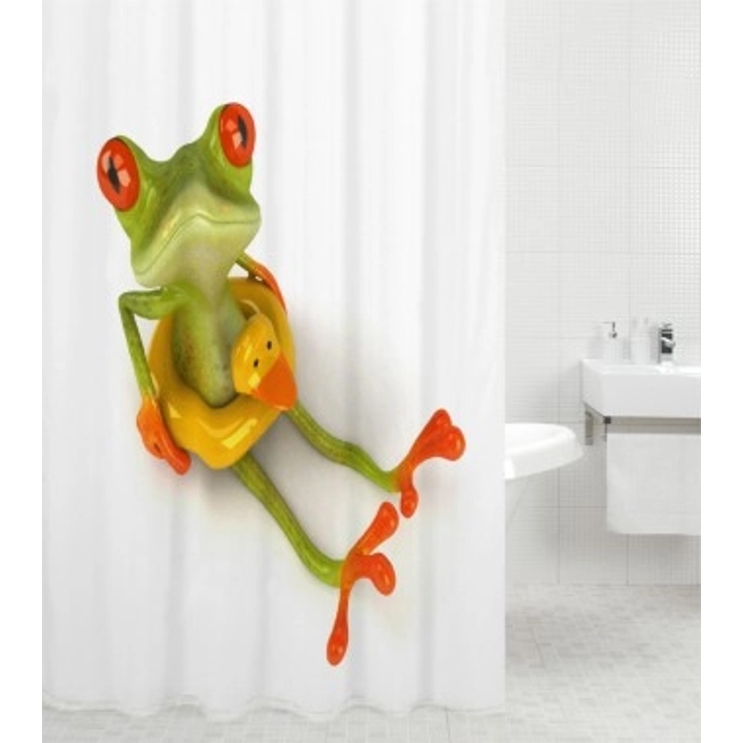 SANILO Duschvorhang Froggy 180 x 200 cm günstig online kaufen