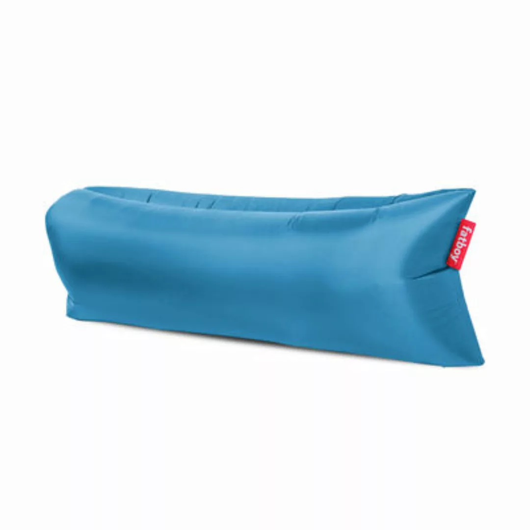 Sitzkissen Lamzac 3.0 textil blau / L 200 cm - Polyester - Fatboy - Blau günstig online kaufen