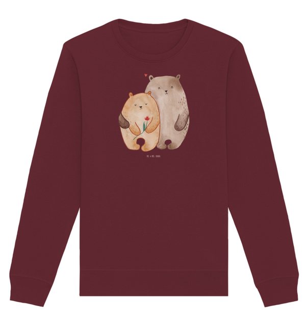 Mr. & Mrs. Panda Longpullover Größe L Bären Liebe - Burgundy - Geschenk, Li günstig online kaufen