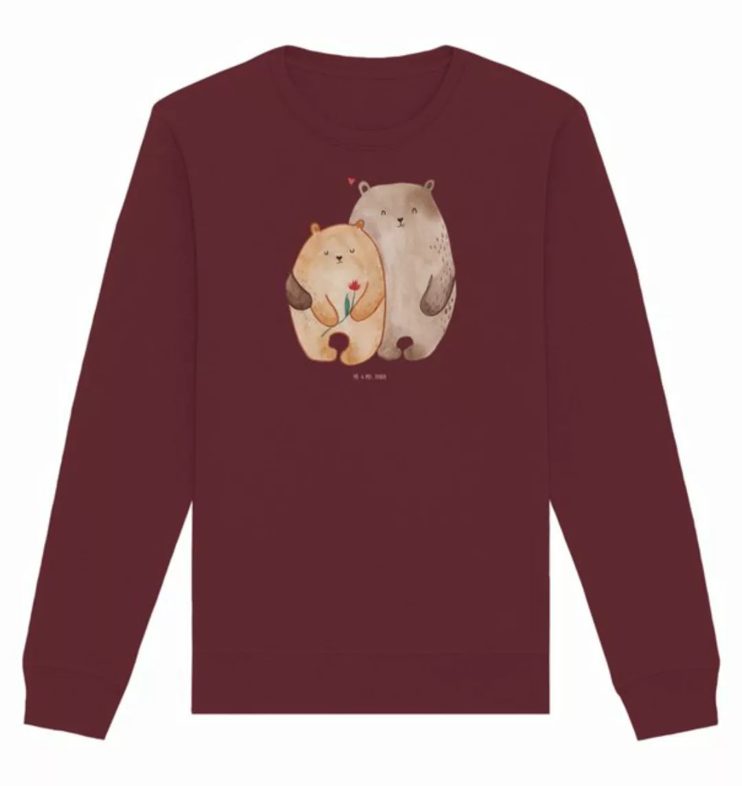 Mr. & Mrs. Panda Longpullover Bären Liebe Größe L - Burgundy - Geschenk, Li günstig online kaufen