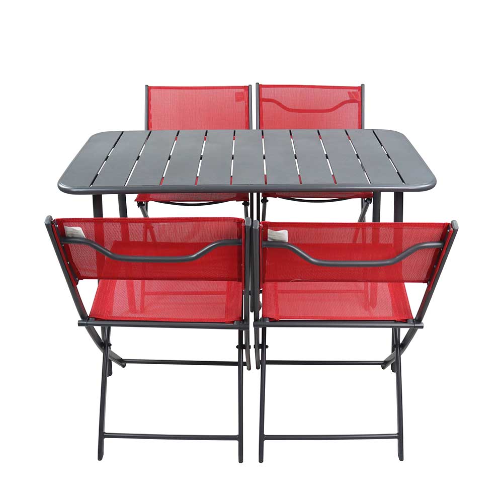 Gartenmöbelset Balkonmöbel Set Stühle klappbar fünfteilig (fünfteilig) günstig online kaufen