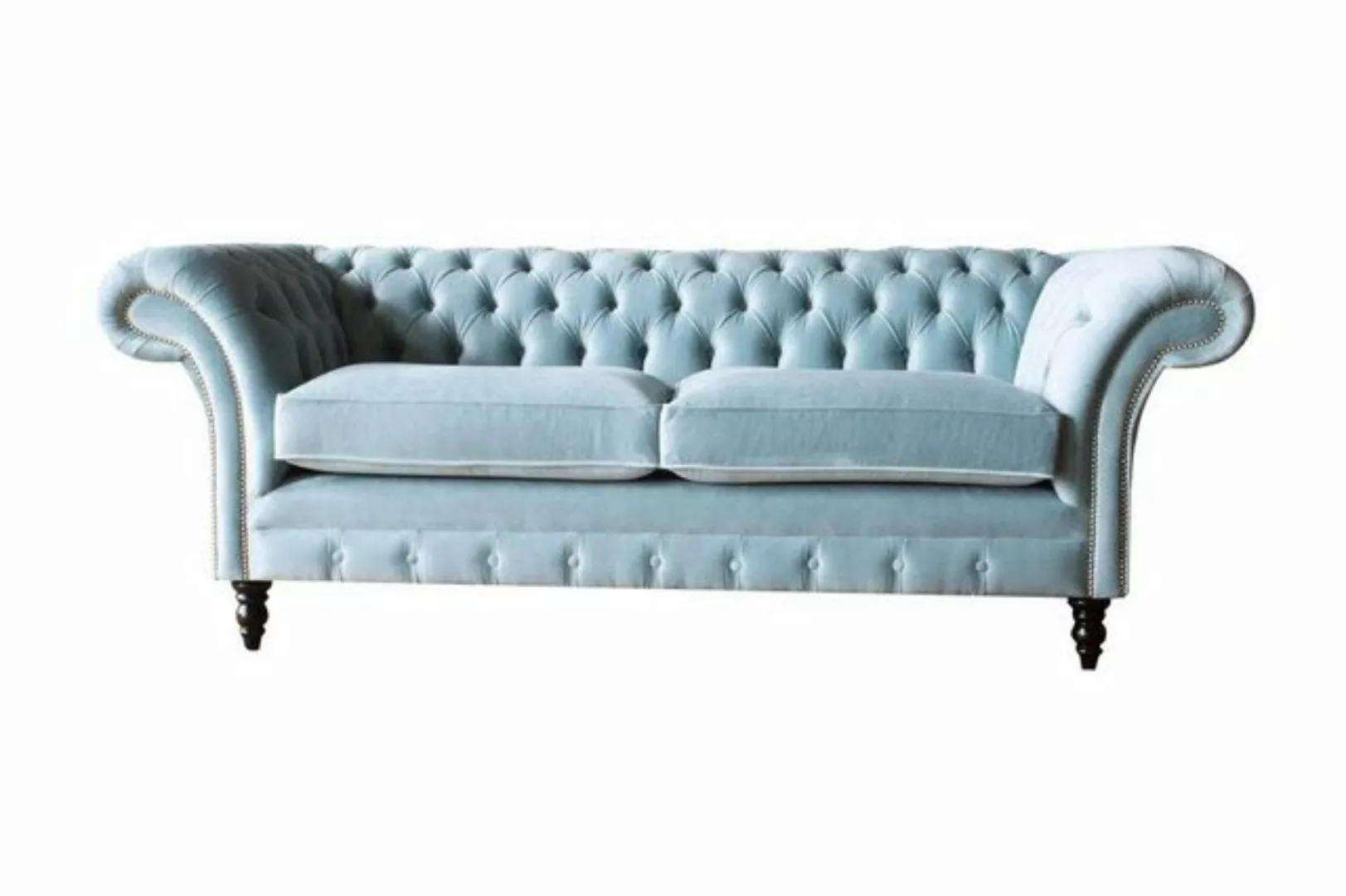 Xlmoebel Sofa Chesterfield 3-Sitz Polstermöbel Sofa Textil Zeitgenössisch S günstig online kaufen