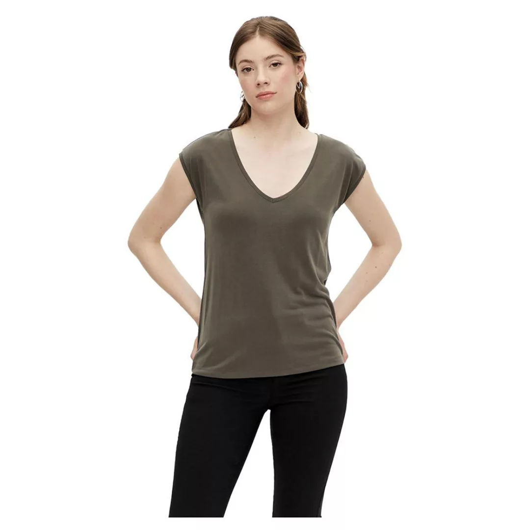 Pieces Kamala Kurzärmeliges T-shirt M Black Olive günstig online kaufen