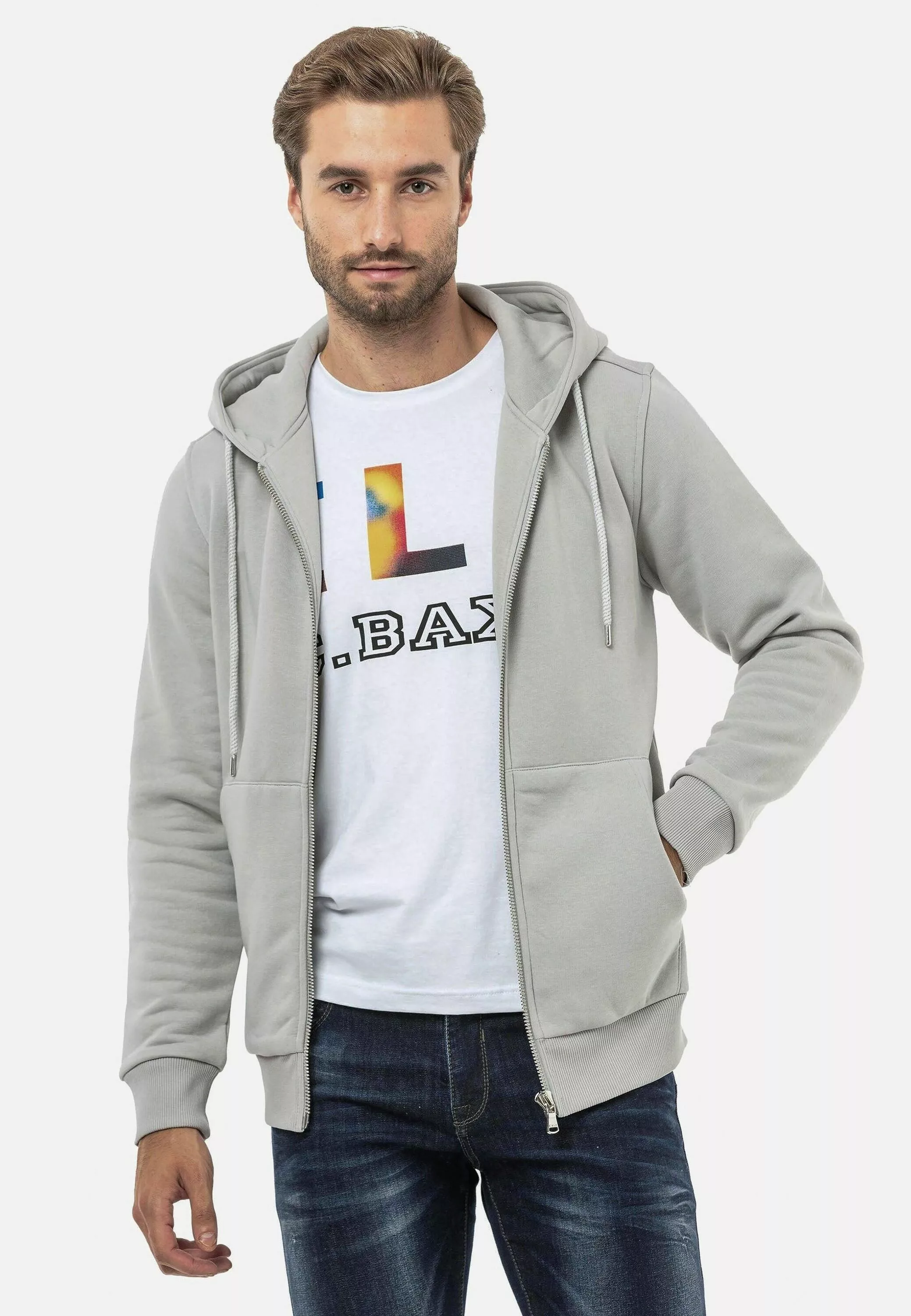 Cipo & Baxx Sweatjacke "Jacken", mit Kapuze, CL556 günstig online kaufen