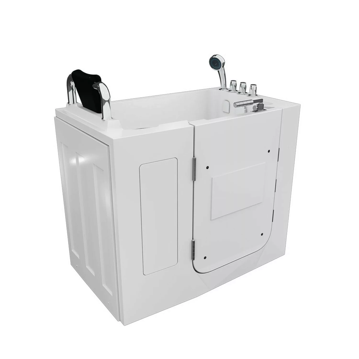 AcquaVapore Sitzbadewanne Senioren Wanne Sitzwanne mit Tür S08-TH-C-L 110x6 günstig online kaufen