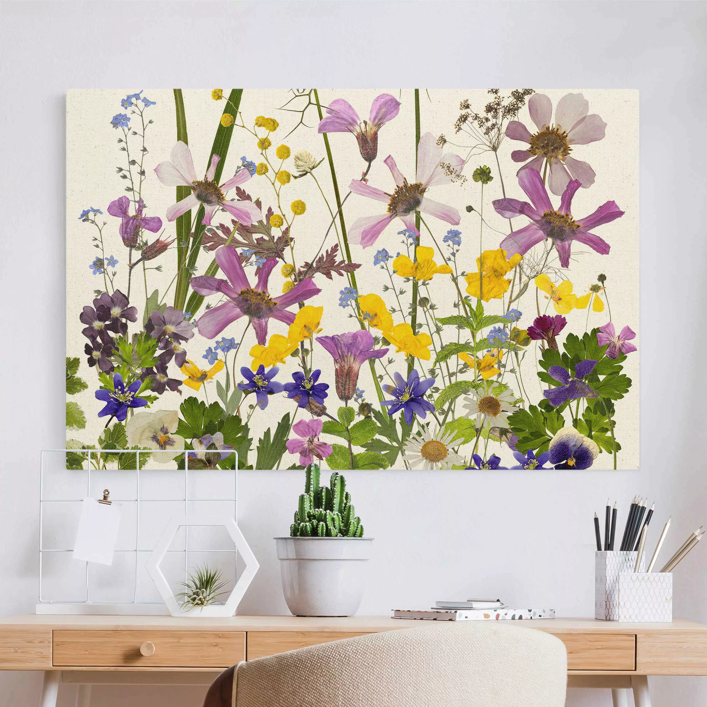 Leinwandbild auf Naturcanvas Duftende Blumenwiese günstig online kaufen
