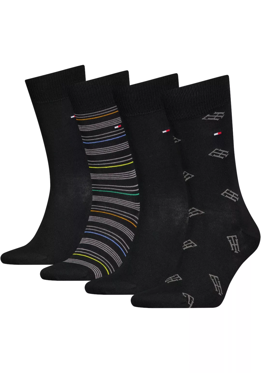Tommy Hilfiger Socken, (4 Paar), mit Monogram-Design günstig online kaufen