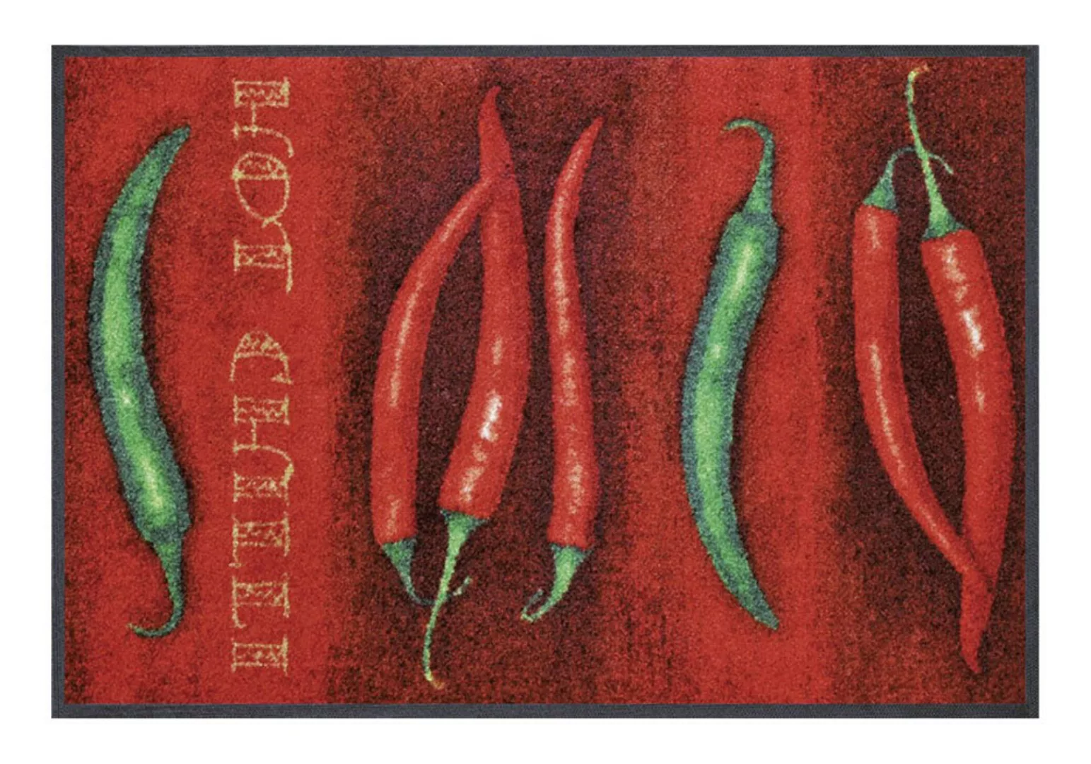 wash+dry by Kleen-Tex Küchenläufer »Hot Chili«, rechteckig, Motiv Chilli, r günstig online kaufen