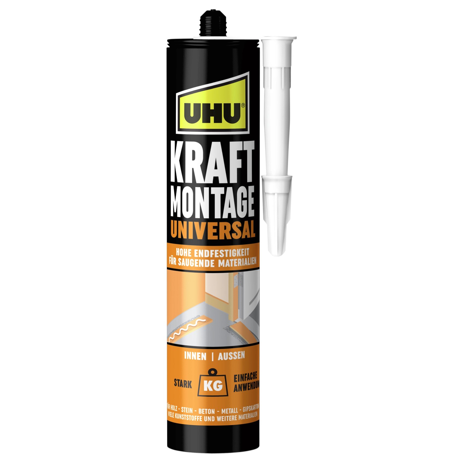 UHU Kraft Montage Universal Kartusche 470 g Beige günstig online kaufen