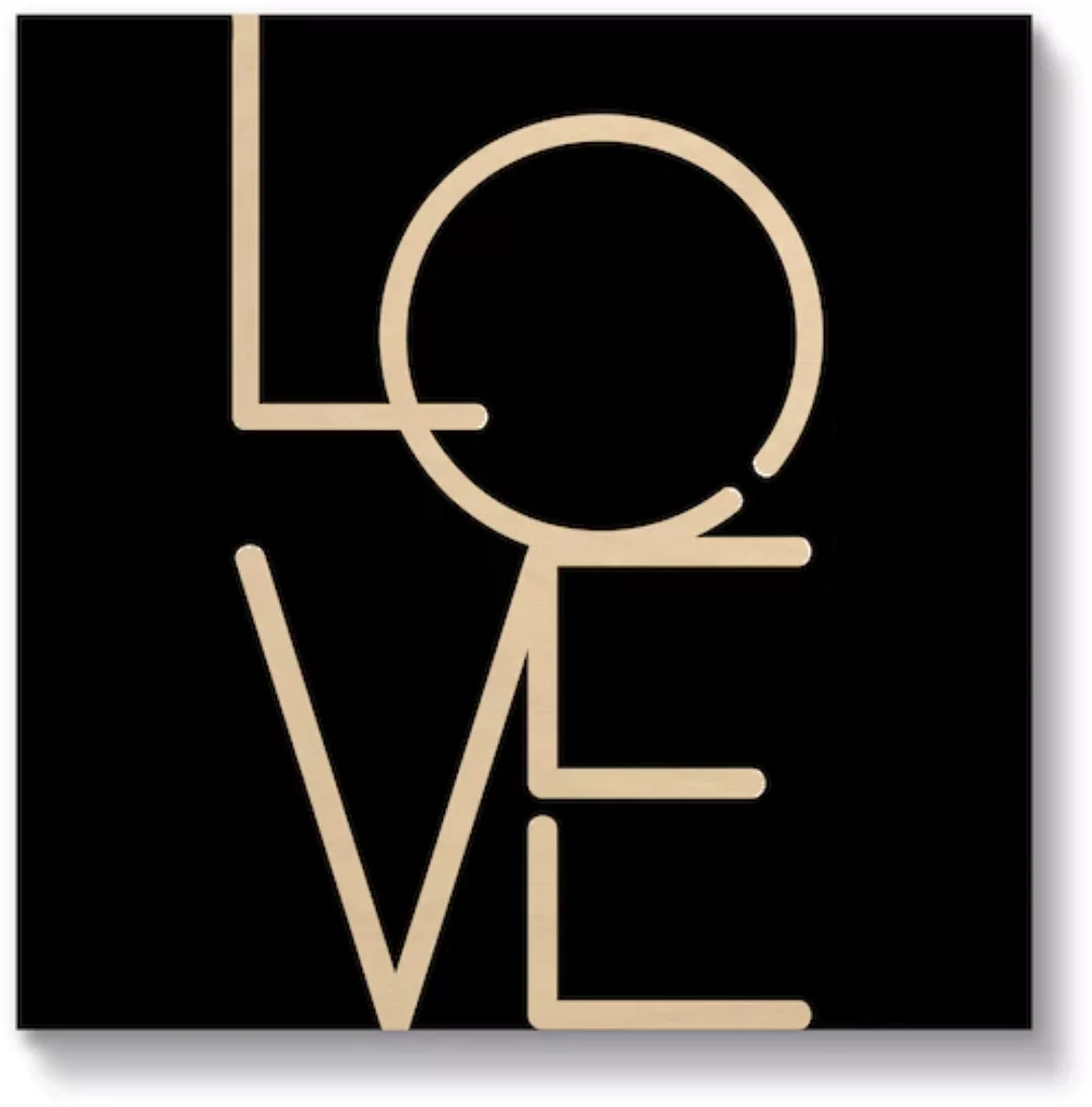 Artland Holzbild "Love - Liebe", Sprüche & Texte, (1 St.) günstig online kaufen