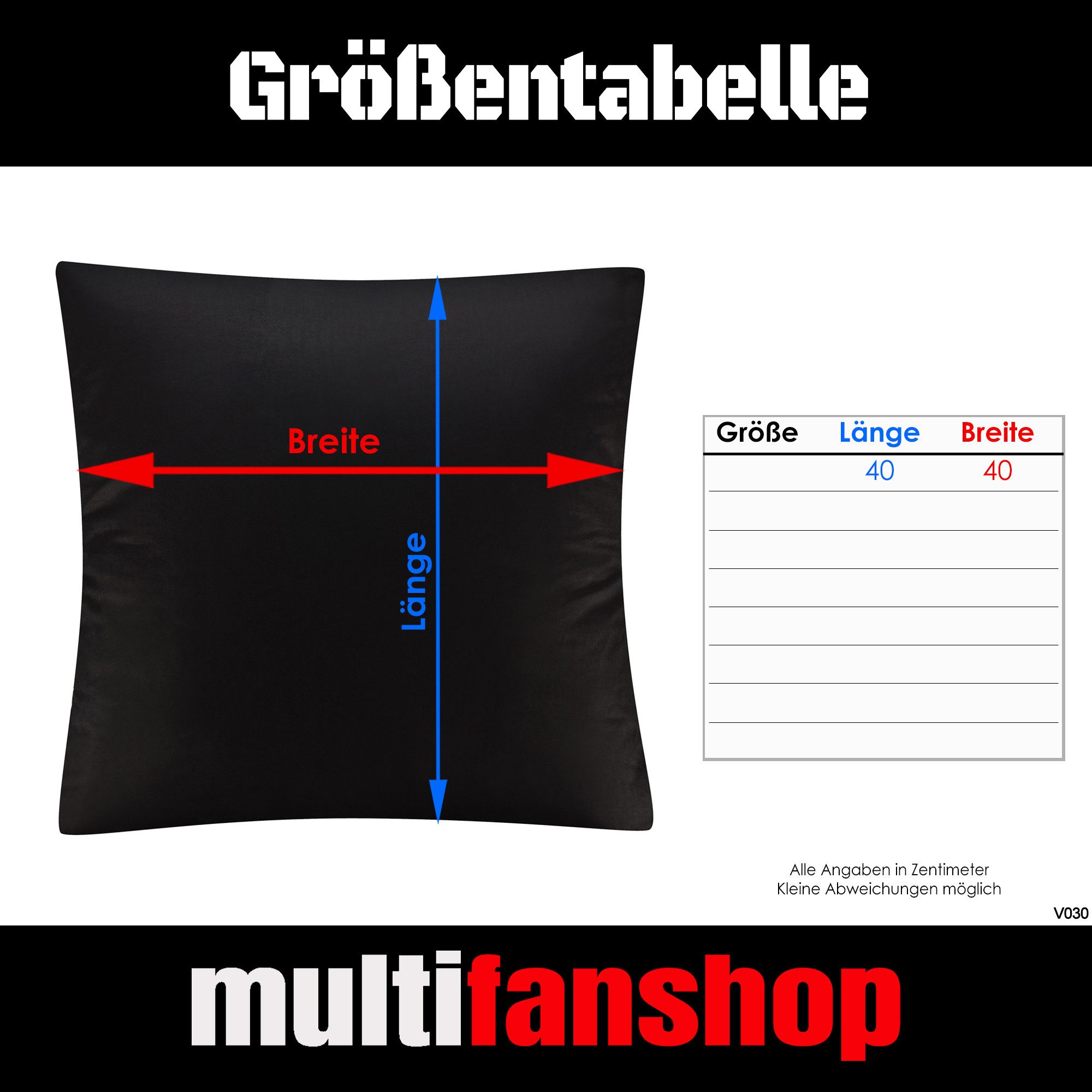 multifanshop Kissenbezug Leverkusen - Meine Fankurve günstig online kaufen