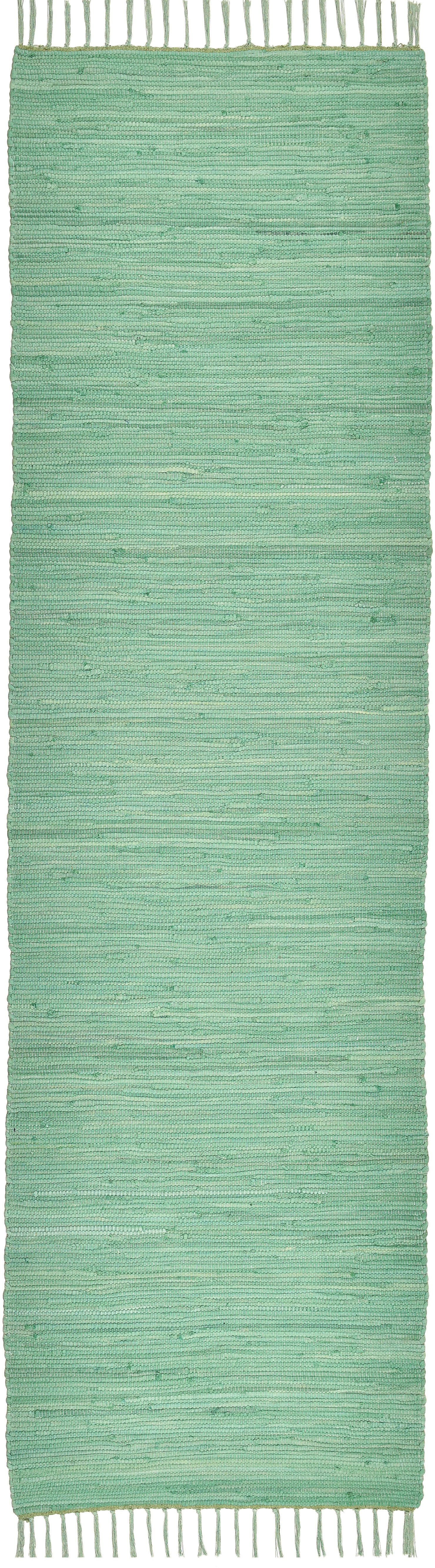 THEKO Teppich »Happy Cotton Fleckerl, handgewebt«, rechteckig, 5 mm Höhe, F günstig online kaufen