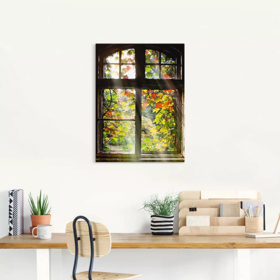 Artland Wandbild "Altbau", Fenster & Türen, (1 St.), als Alubild, Outdoorbi günstig online kaufen