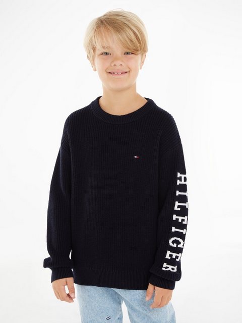 Tommy Hilfiger Strickpullover MONOTYPE SWEATER mit modischen Label-Applikat günstig online kaufen