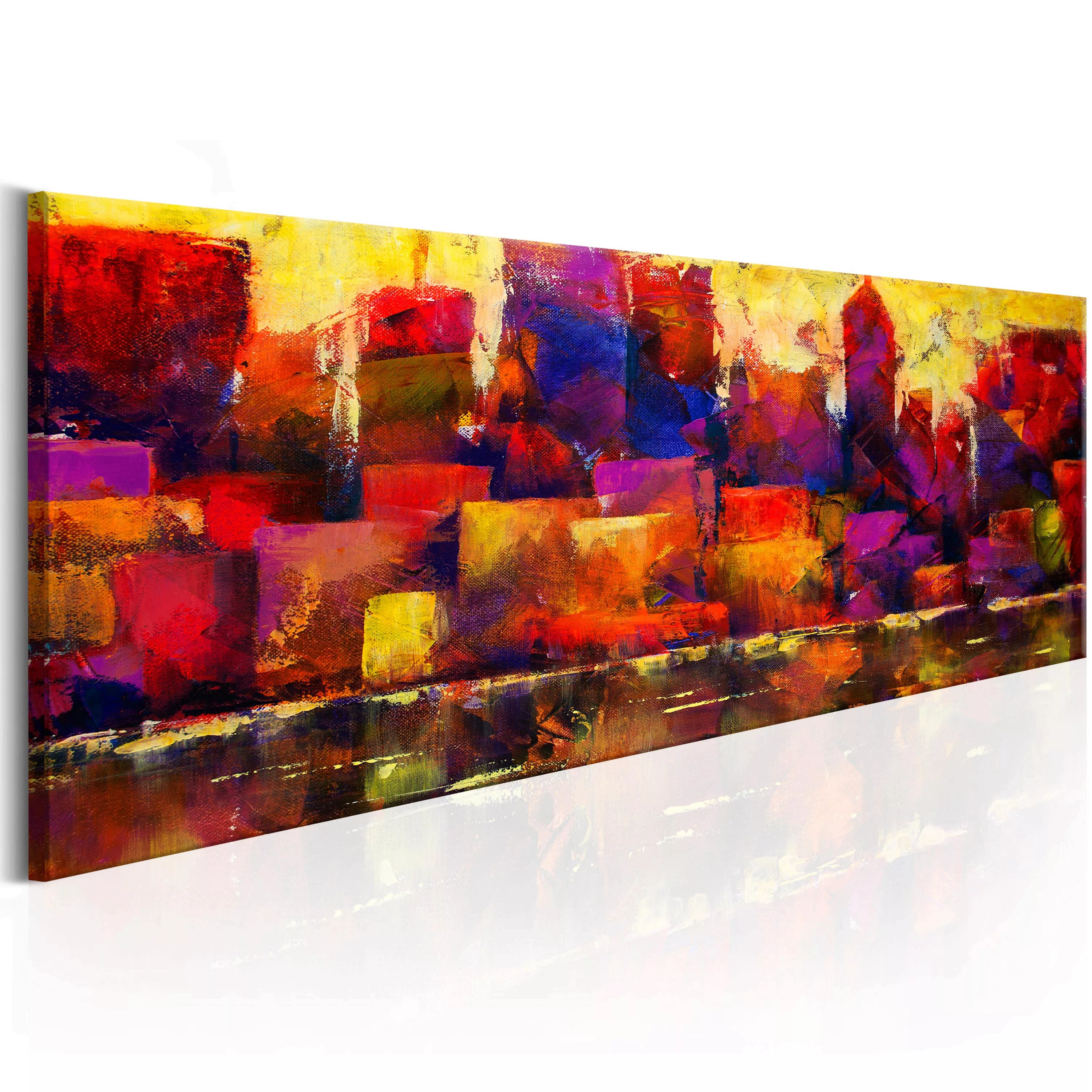 Wandbild - Colourful City Skyline günstig online kaufen