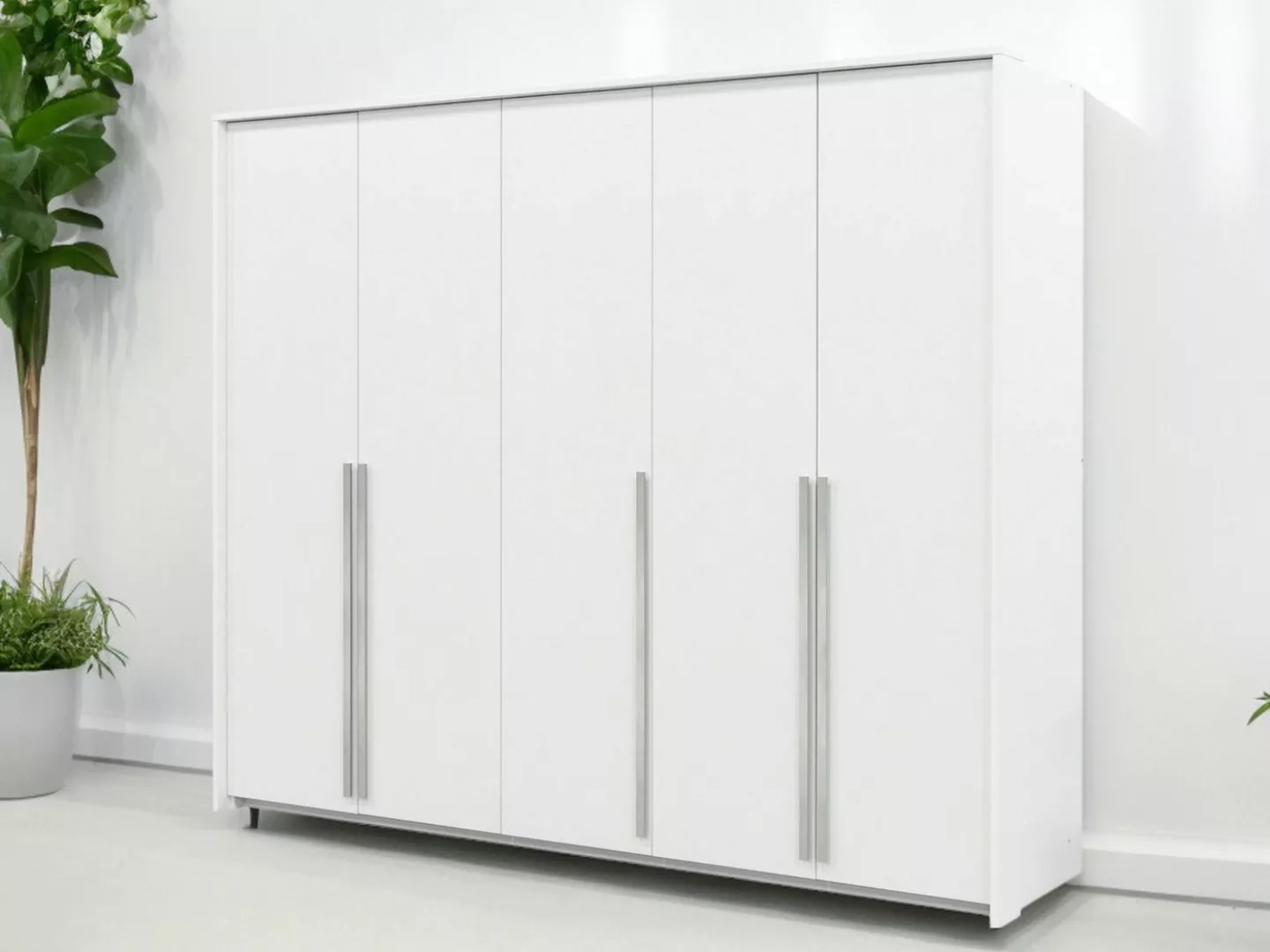 Compleo Kleiderschrank geräumige Garderobe für den Flur, Modern design GOLD günstig online kaufen