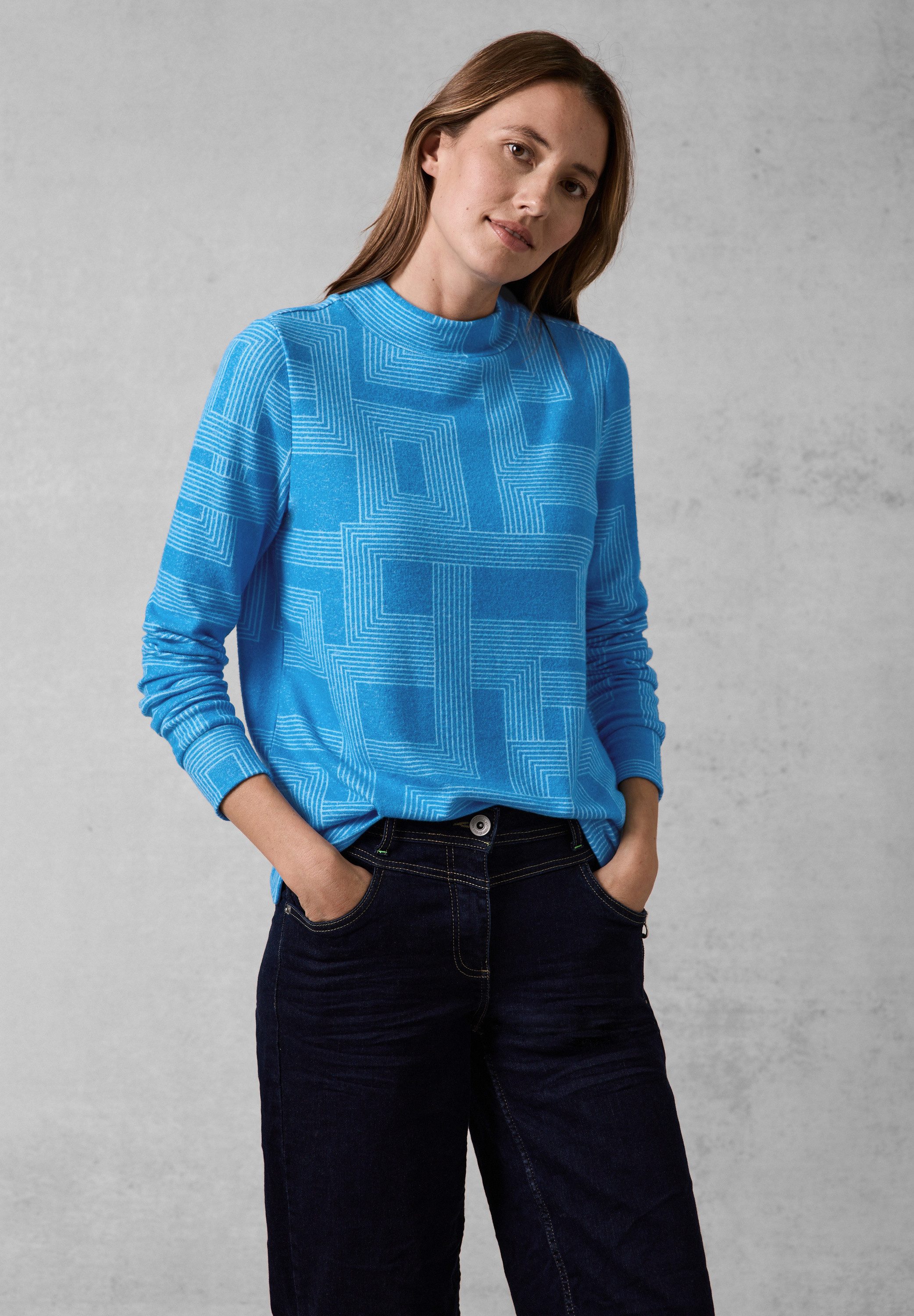 Cecil Langarmshirt, mit Stehkragen günstig online kaufen