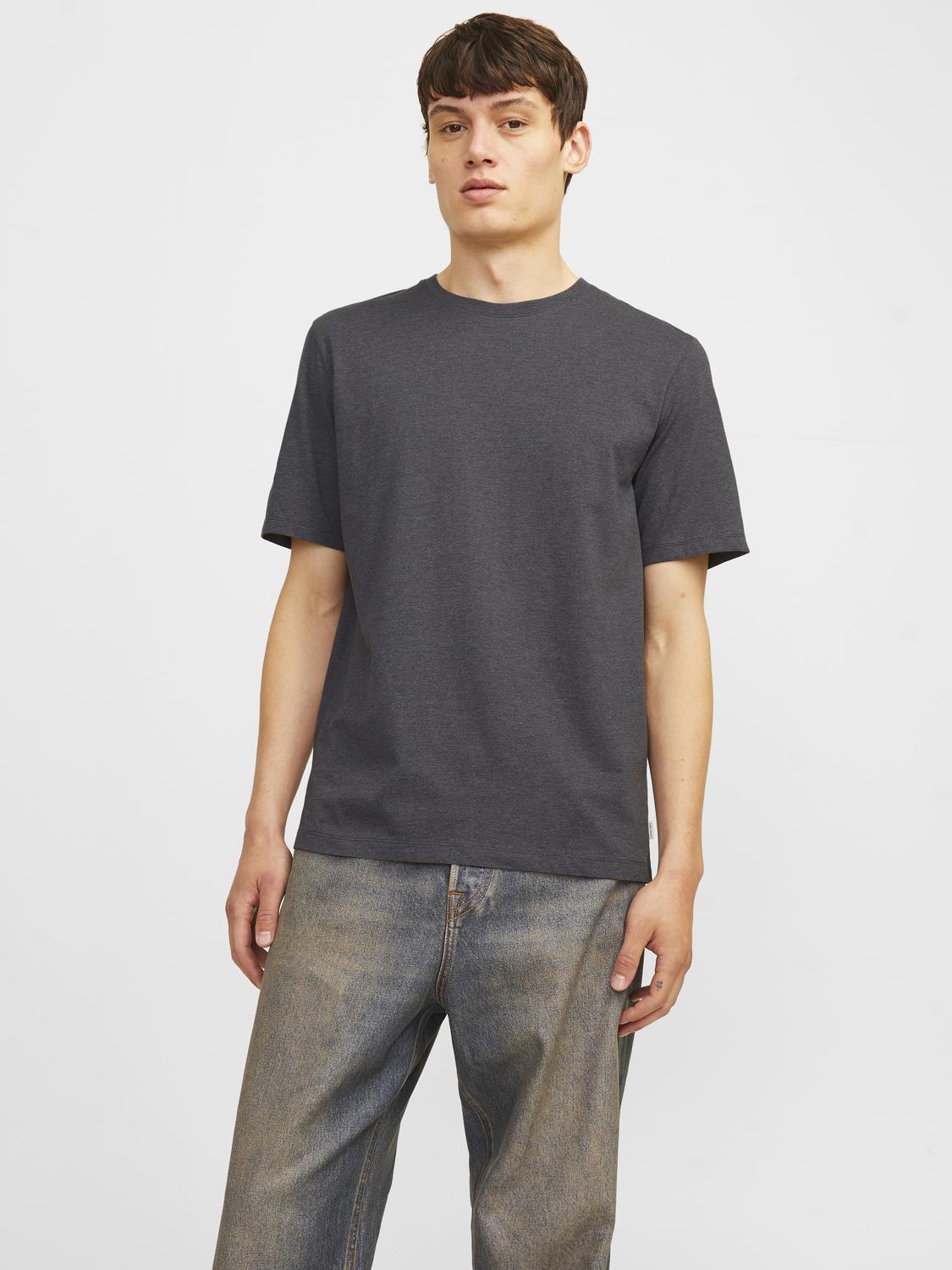 Jack & Jones Rundhalsshirt JJEORGANIC MELANGE TEE SS O-NECK NOOS in Melange günstig online kaufen