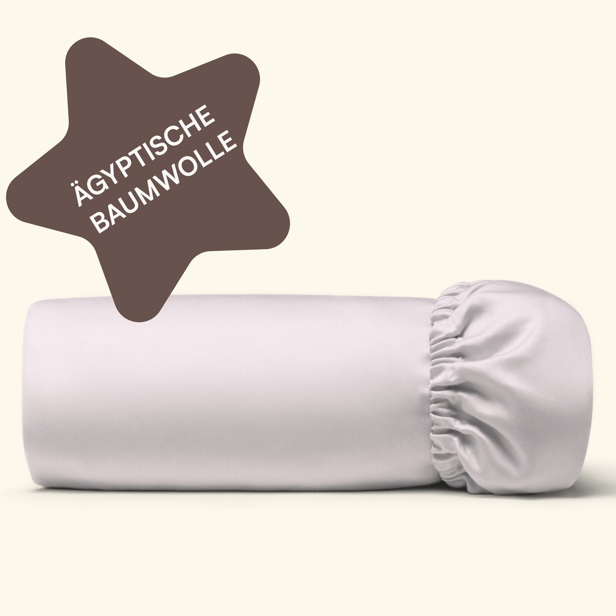 Amqua Spannbettlaken, Premium Mako Satin Spanntuch, günstig online kaufen