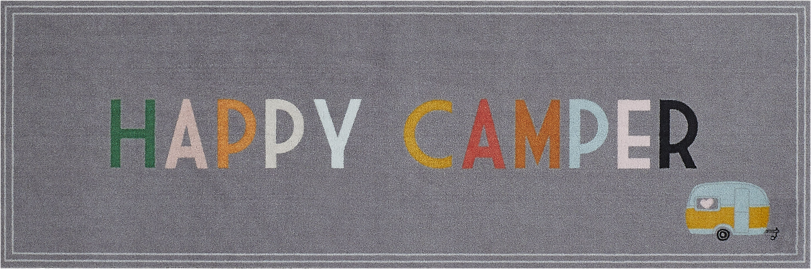 my home Läufer »Camping«, rechteckig, 8,5 mm Höhe, mit Schriftzug, ideal fü günstig online kaufen