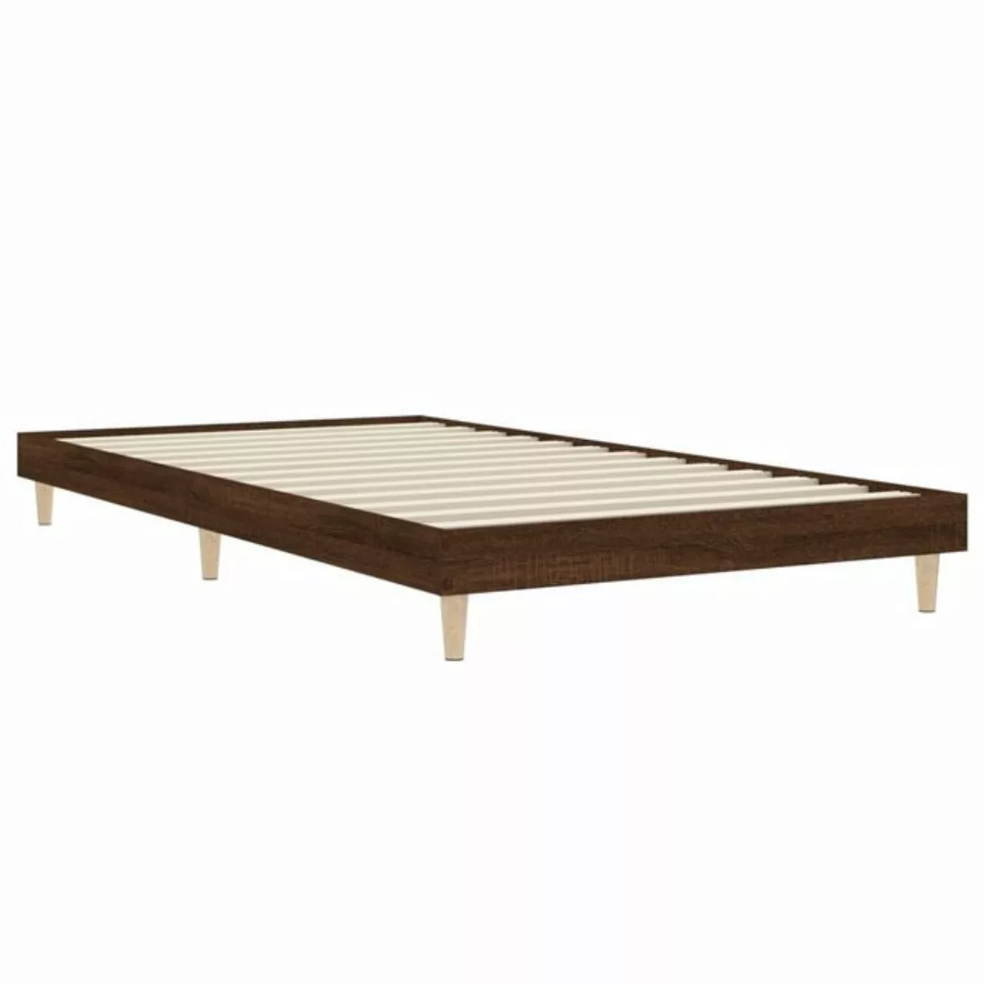 furnicato Bettgestell ohne Matratze Braun Eiche 90x190 cm Holzwerkstoff (1- günstig online kaufen