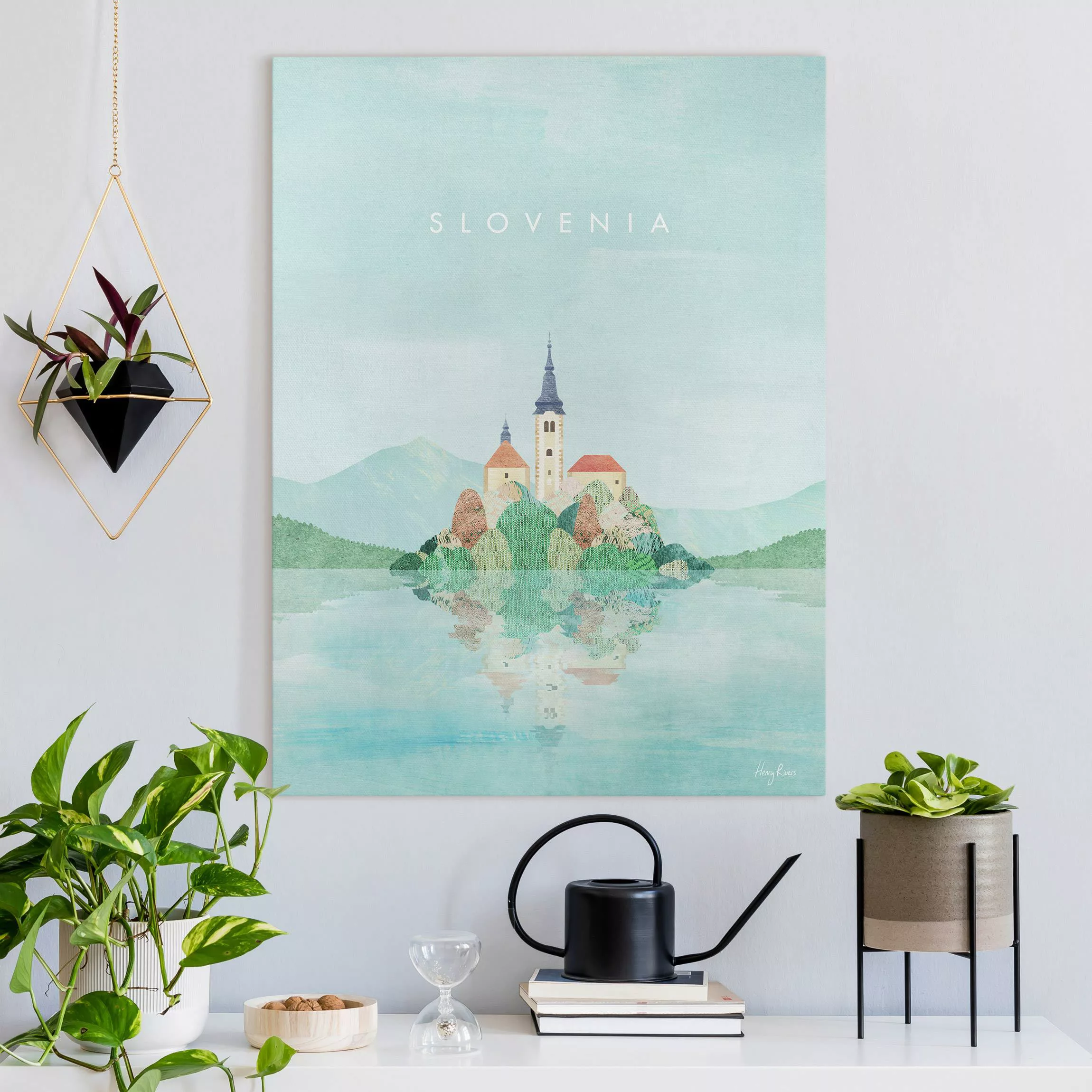 Leinwandbild Reiseposter - Slowenien günstig online kaufen