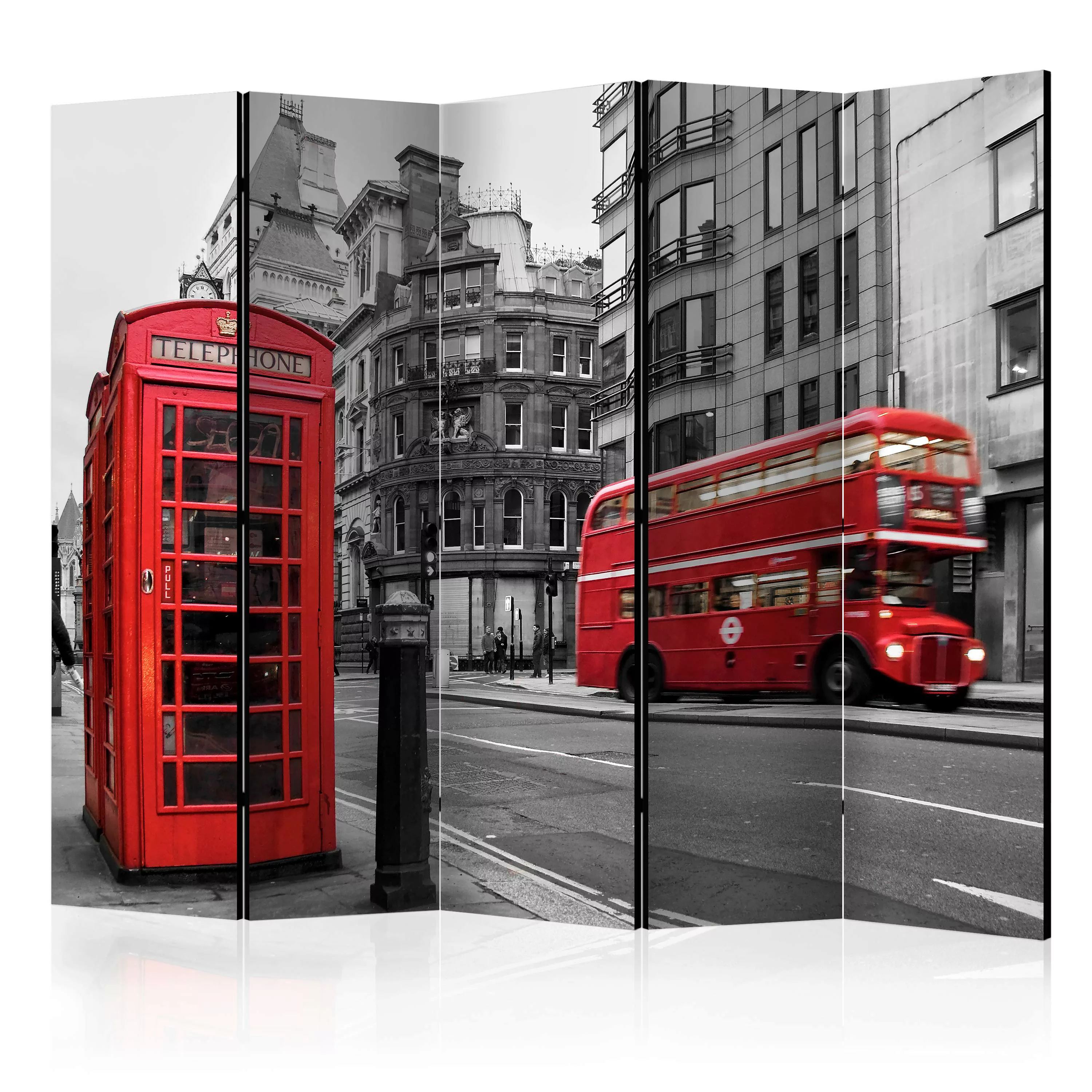 5-teiliges Paravent - London Icons Ii [room Dividers] günstig online kaufen