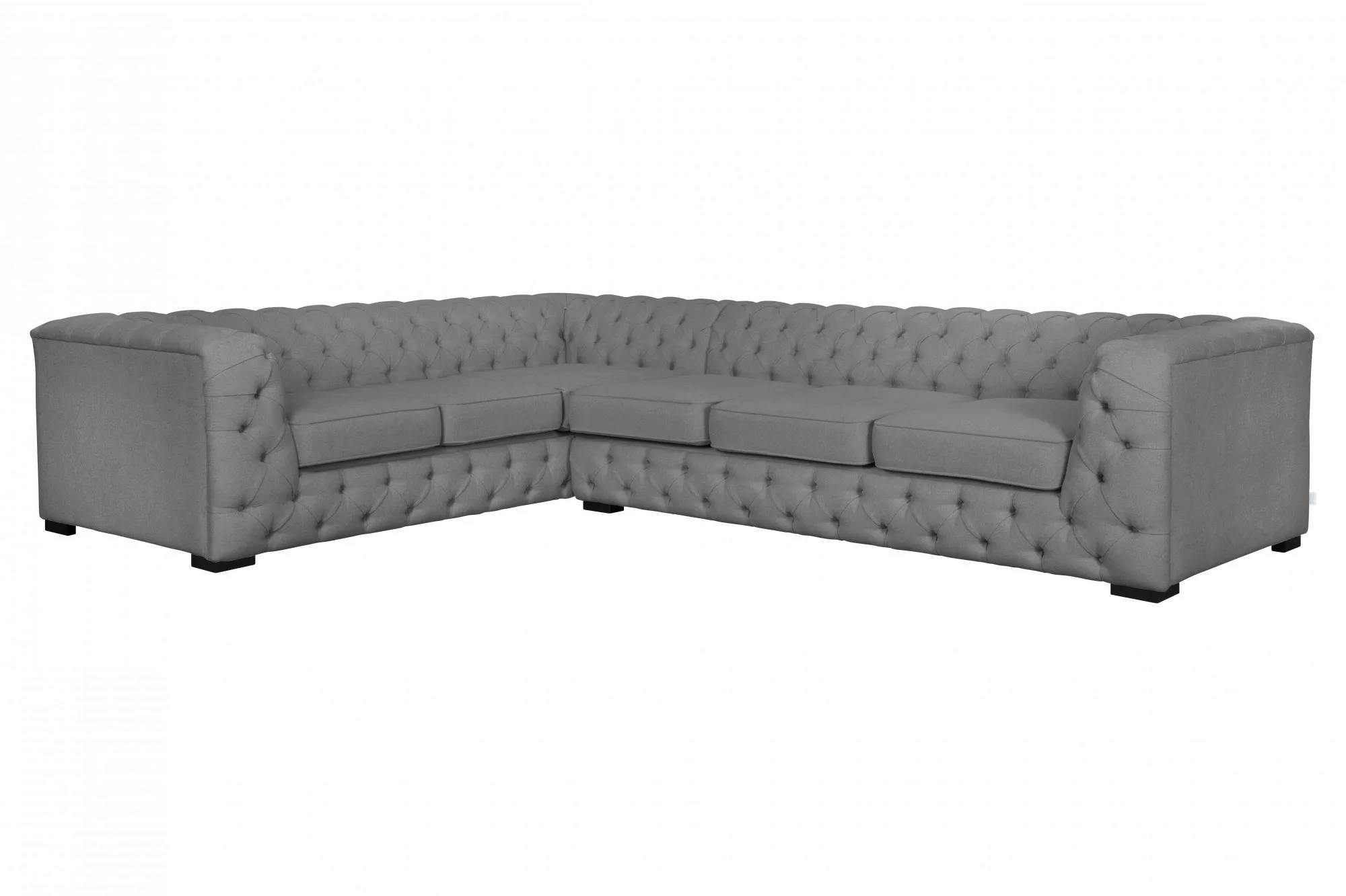 Home affaire Chesterfield-Sofa "KALINA L-Form", hochwertig Chesterfield-Aus günstig online kaufen