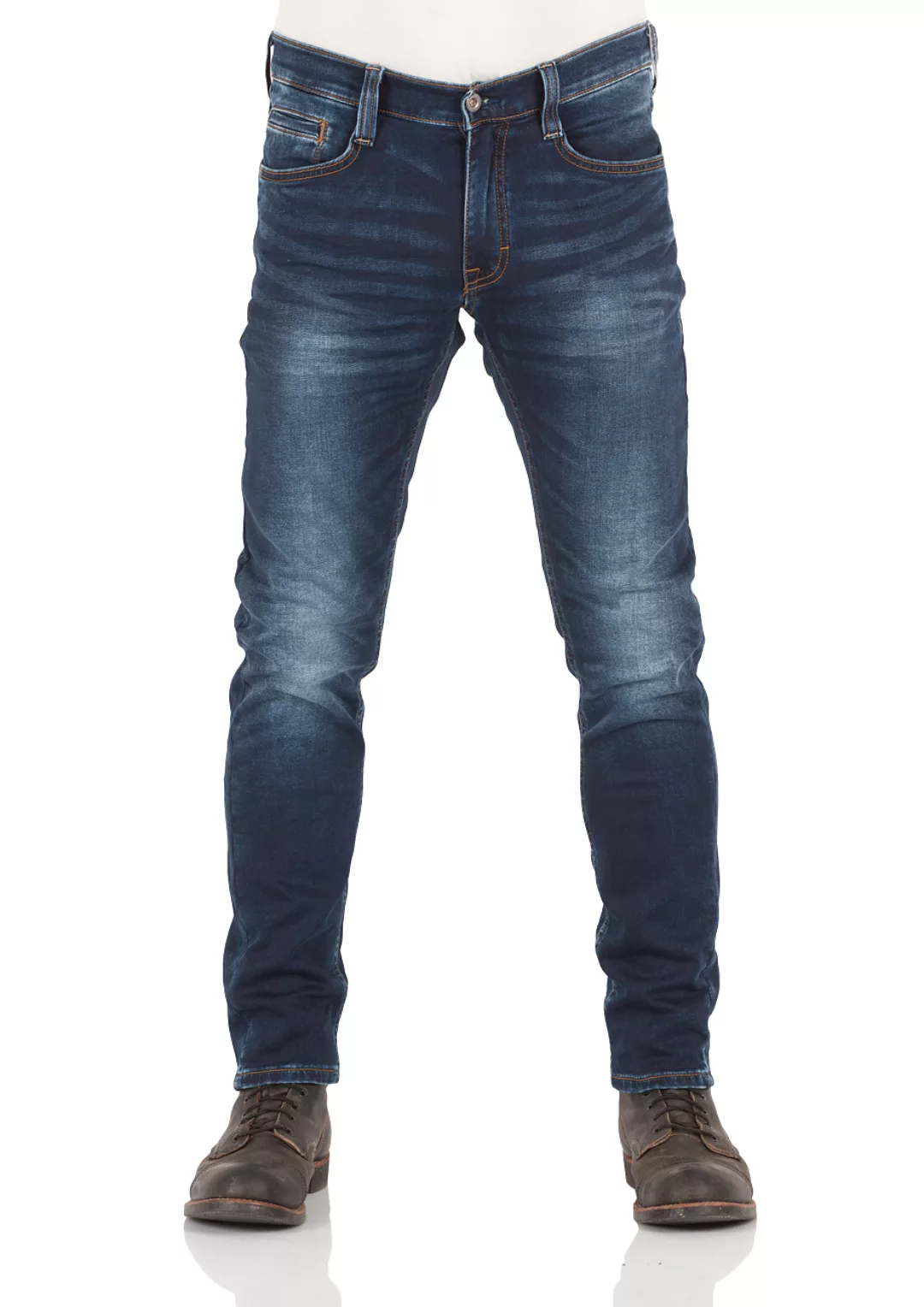 Mustang Herren Jeans Oregon Tapered K Blau - Super Dark günstig online kaufen