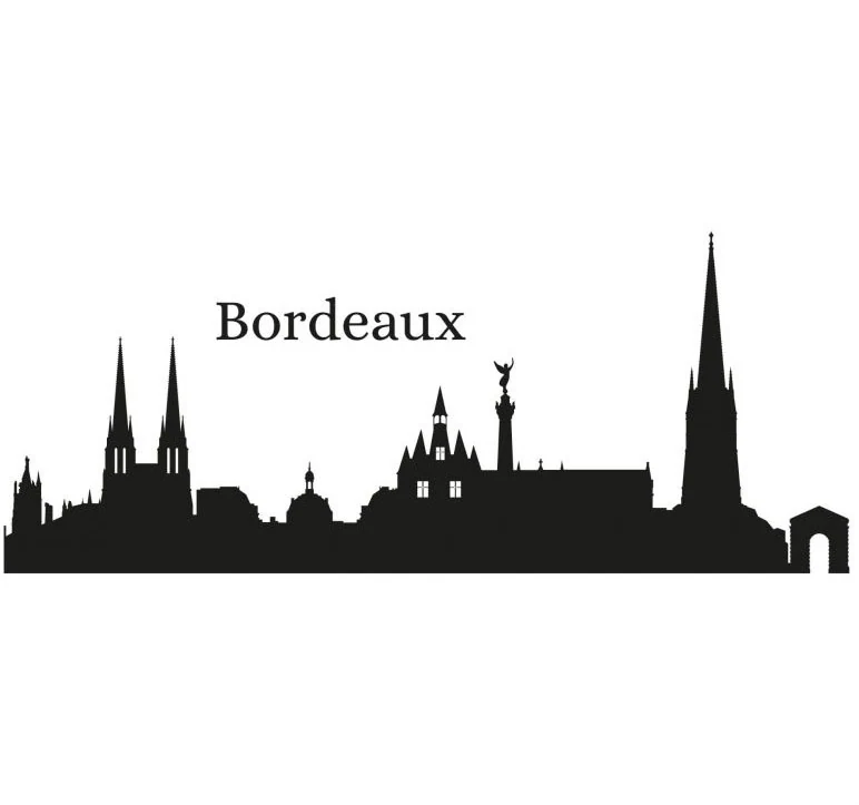 Wall-Art Wandtattoo "Stadt Skyline Bordeaux 120cm", (1 St.), selbstklebend, günstig online kaufen