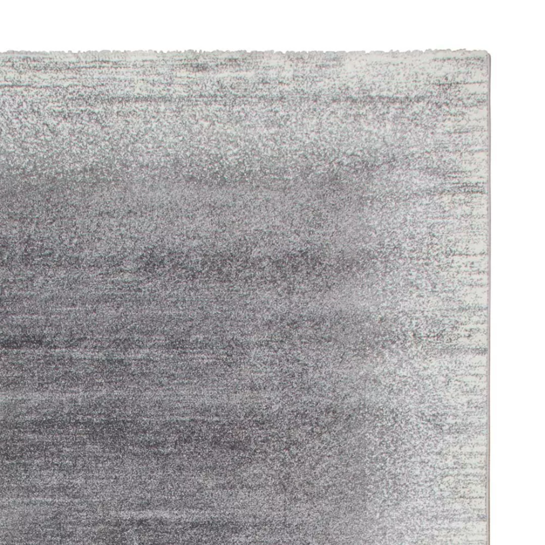Kurzflor Teppich in Silberfarben 2 cm hoch günstig online kaufen