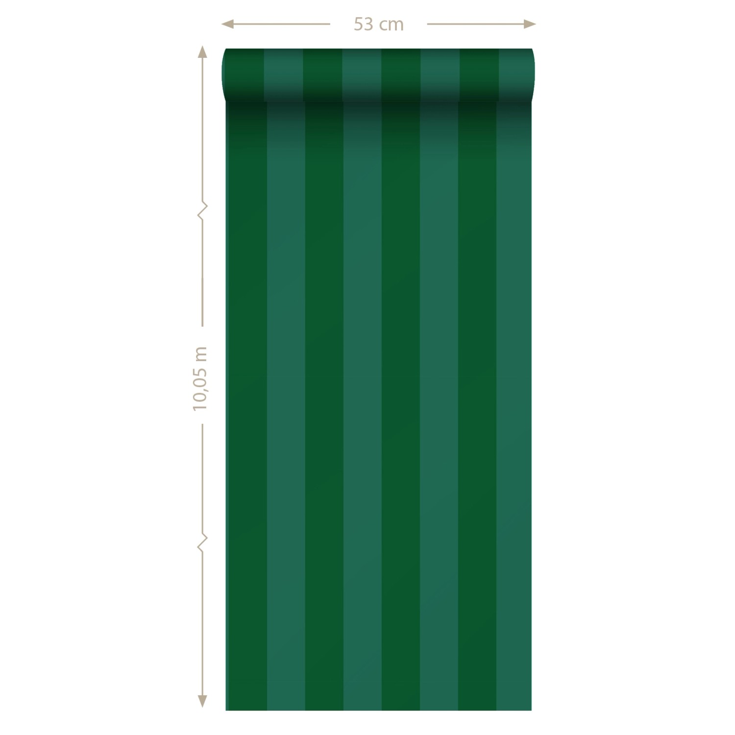 ESTAhome Tapete Streifen Dunkelgrün 50 x 900 cm 139909 günstig online kaufen