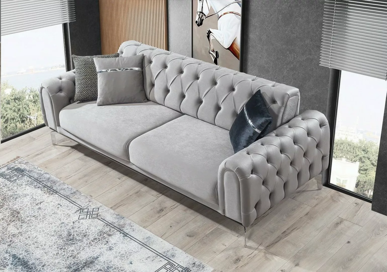 Villa Möbel Sofa London, 1 Stk. 3-Sitzer, mit Relax-/Bettfunktion durch umk günstig online kaufen