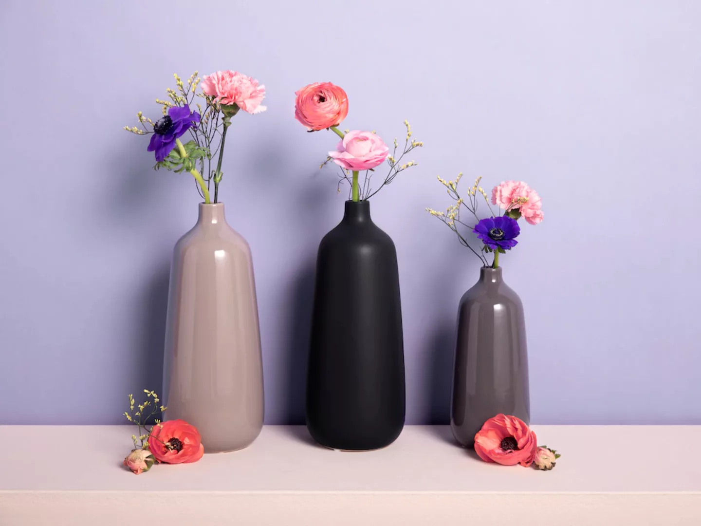 andas Tischvase »Flaschen-Vase Kila, matt«, (1 St.) günstig online kaufen