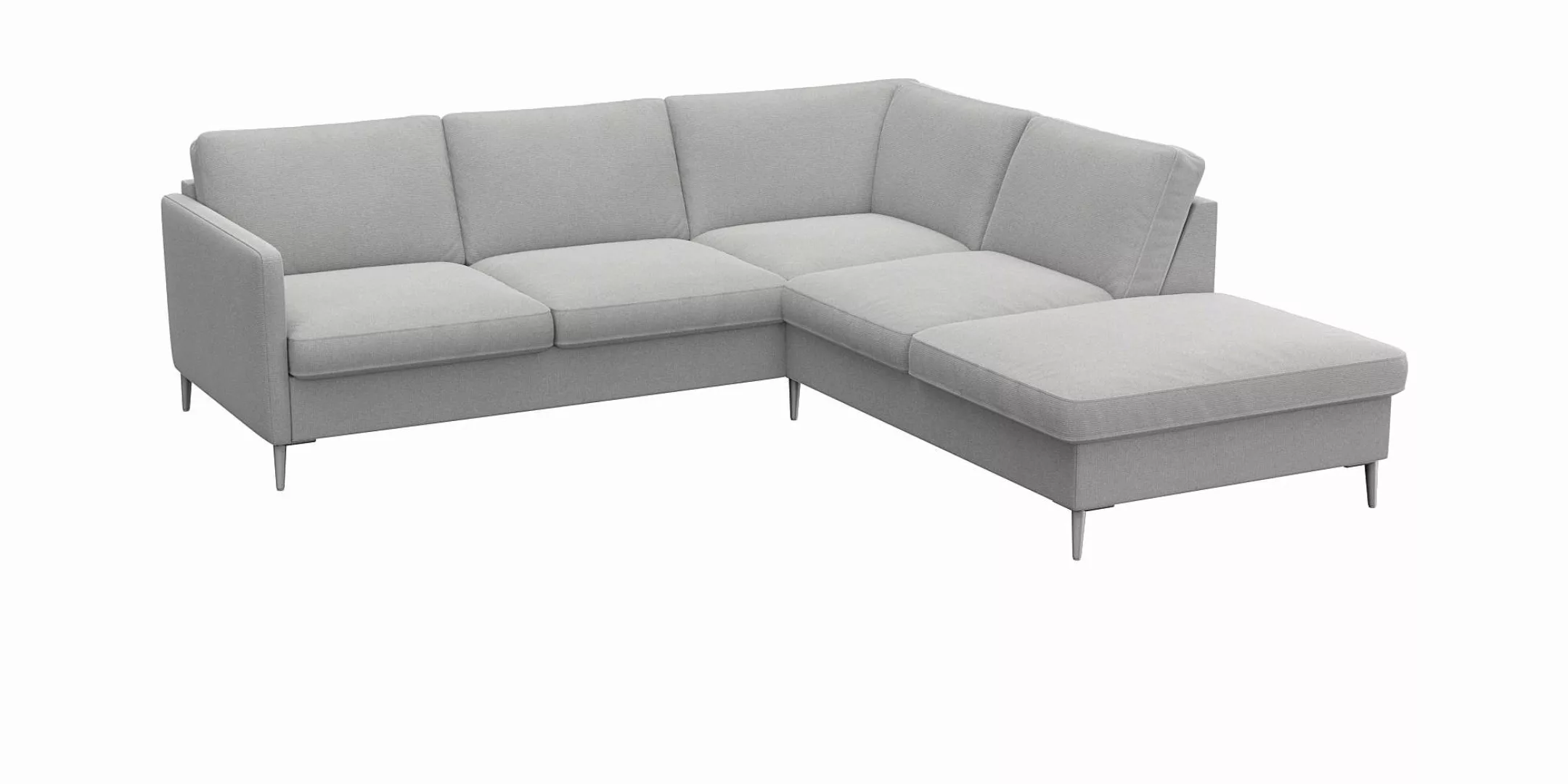 FLEXLUX Ecksofa »Fiore, L-Form«, schmale Armlehnen, Kaltschaum im Sitz, Füß günstig online kaufen