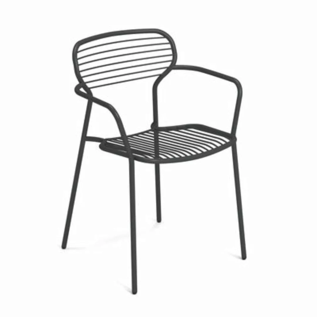 Stapelbarer Sessel Apero metall / Stahl - Emu - Metall günstig online kaufen