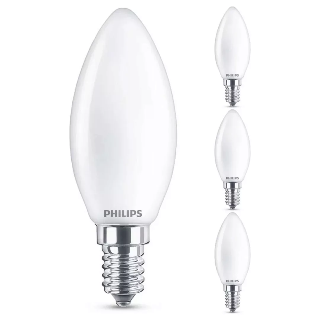 Philips LED Lampe ersetzt 60W, E14 Kerzenform B35, weiß, warmweiß, 806Lumen günstig online kaufen