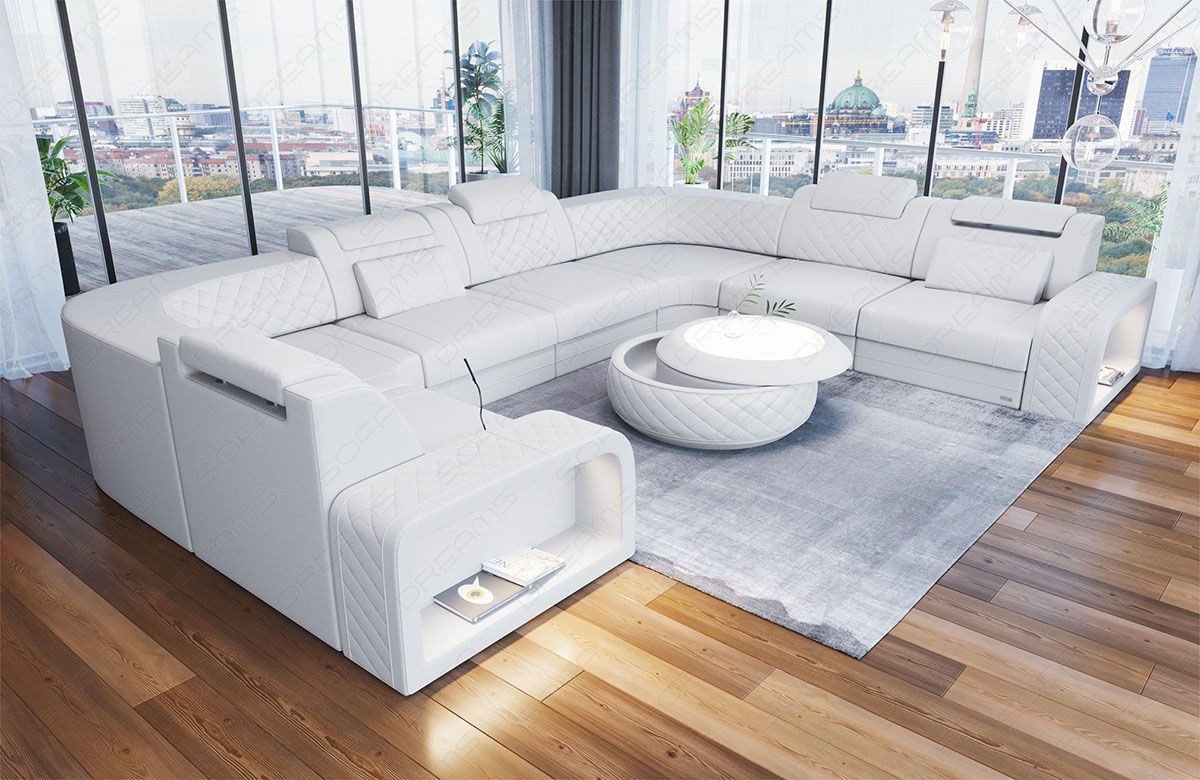 Sofa Dreams Wohnlandschaft Ledersofa Foggia U günstig online kaufen