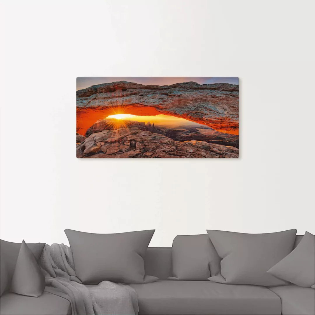 Artland Wandbild »Iconic Mesa Arch«, Felsen, (1 St.) günstig online kaufen
