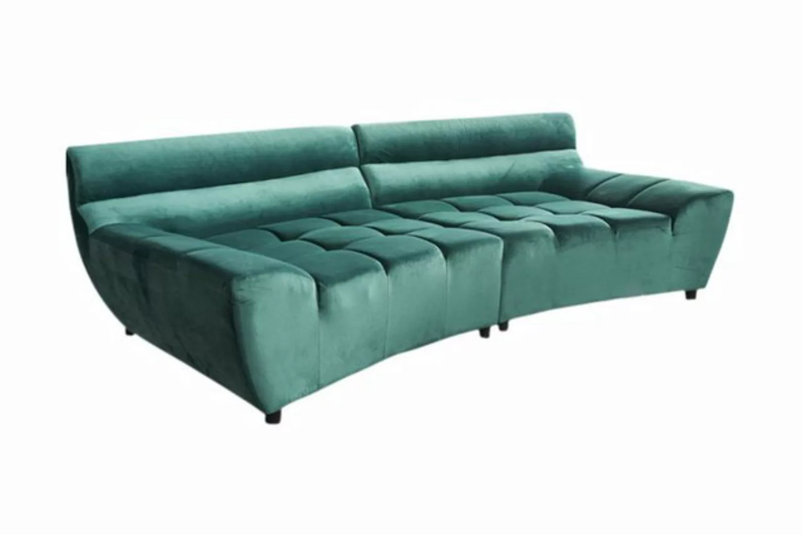 KAWOLA Sofa NERLA, Big Sofa Stoff Velvet verschiedene Farben günstig online kaufen