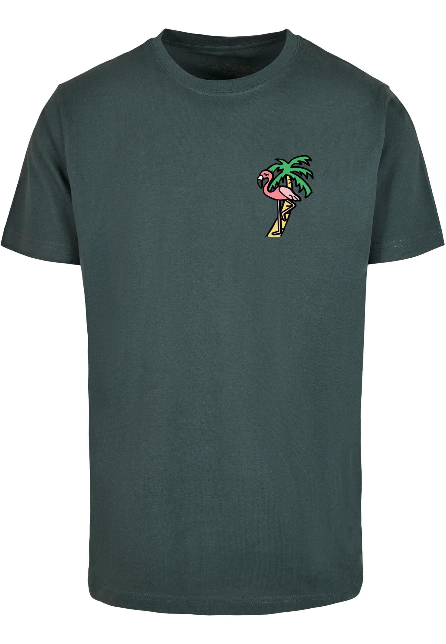 MisterTee Kurzarmshirt "MisterTee Herren Flamingo T-Shirt Round Neck", (1 t günstig online kaufen