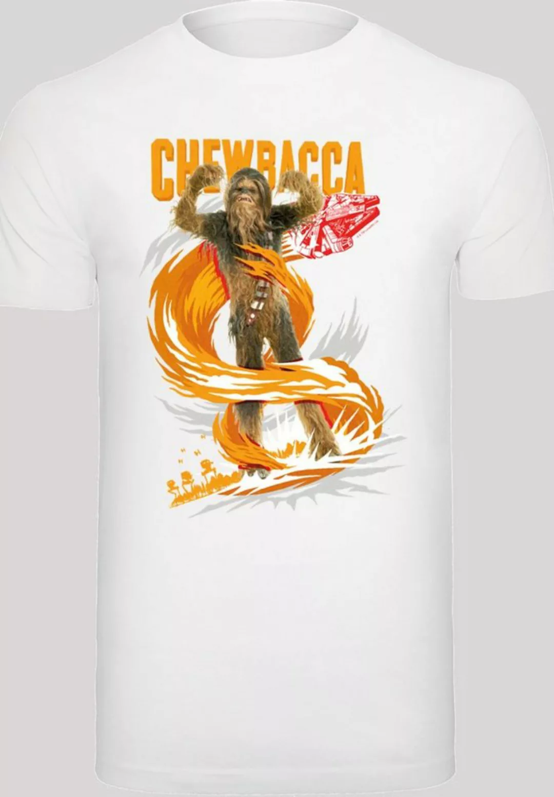 F4NT4STIC Kurzarmshirt Herren Star Wars Chewbacca Gigantic with T-Shirt Rou günstig online kaufen