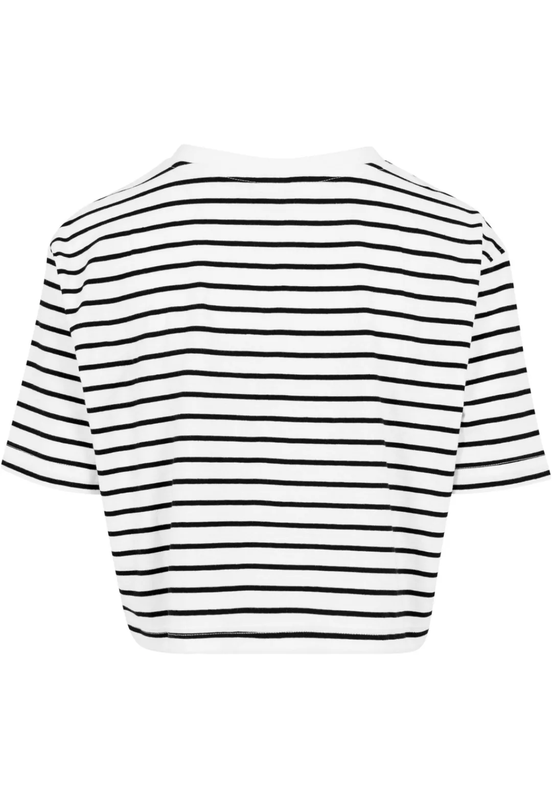 URBAN CLASSICS Kurzarmshirt "Urban Classics Damen Ladies Short Striped Over günstig online kaufen