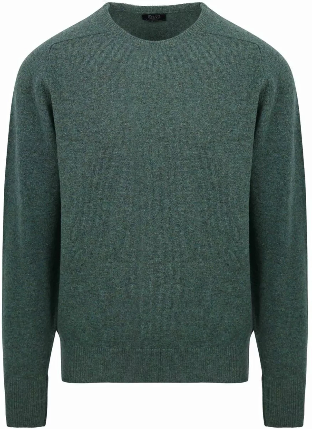 William Lockie O-Auschnitt Pullover Lammwolle grün - Größe XL günstig online kaufen
